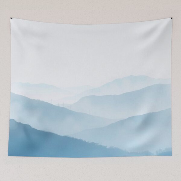 Item preview, Misty Blue Mountain Layers at Dawn designed and sold by zatum.