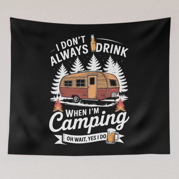 Item preview, Camping Outdoor Funny Joke Humor Beer Lovers designed and sold by savrmiller.