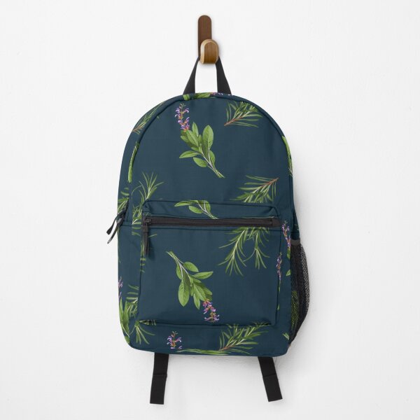Item preview, Beautiful botanical pattern featuring rosemary and lavender on a dark background designed and sold by Ms. Iryna.