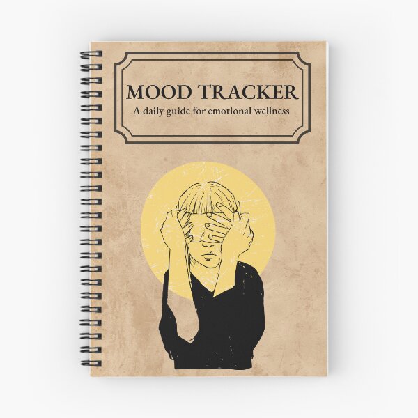 Item preview, Mood Tracker – A Daily Journal for Mental Health & Emotional Wellness designed and sold by HealthCoreCommunity.