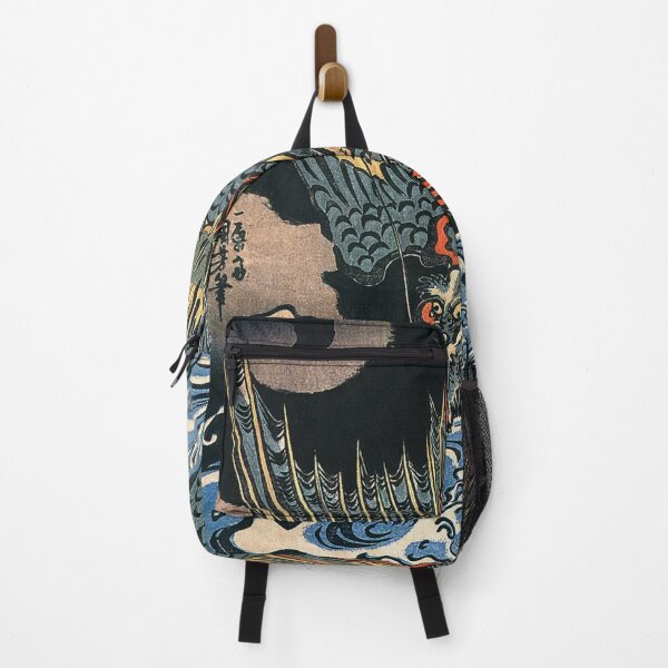 Item preview, Dragon flying above turbulent waves  designed and sold by KapowStickers.