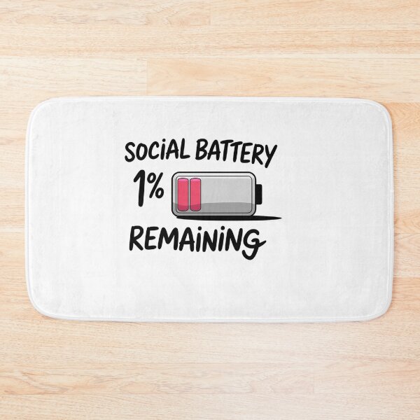 Item preview, Social Battery 1 Remaining designed and sold by savrmiller.