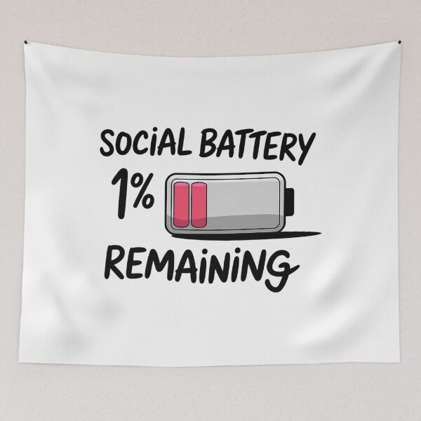 Item preview, Social Battery 1 Remaining designed and sold by savrmiller.