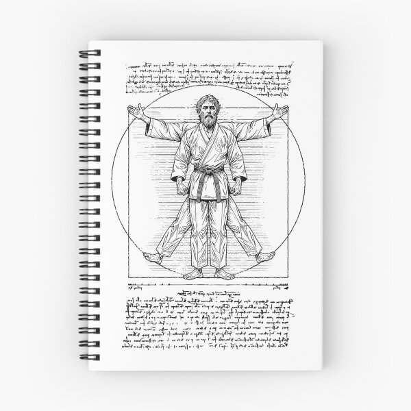 Item preview, Vitruvian Man Martial Arts Jiu Jitsu Karate Judo Budo Gi designed and sold by GrandeDuc.