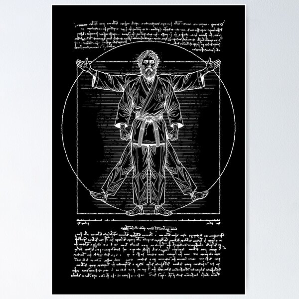 Item preview, Vitruvian Man Martial Arts Jiu Jitsu Karate Judo Budo Gi designed and sold by GrandeDuc.