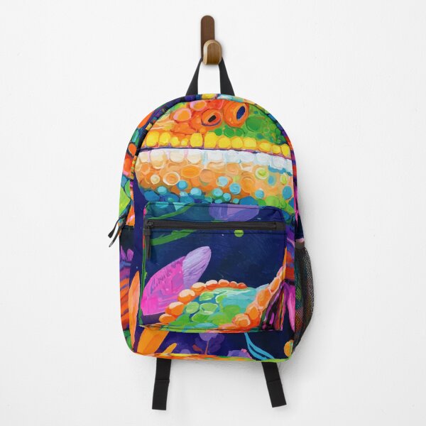 Item preview, Vibrant Chameleon – Psychedelic Jungle Lizard Art designed and sold by Moss and Moon Studio.