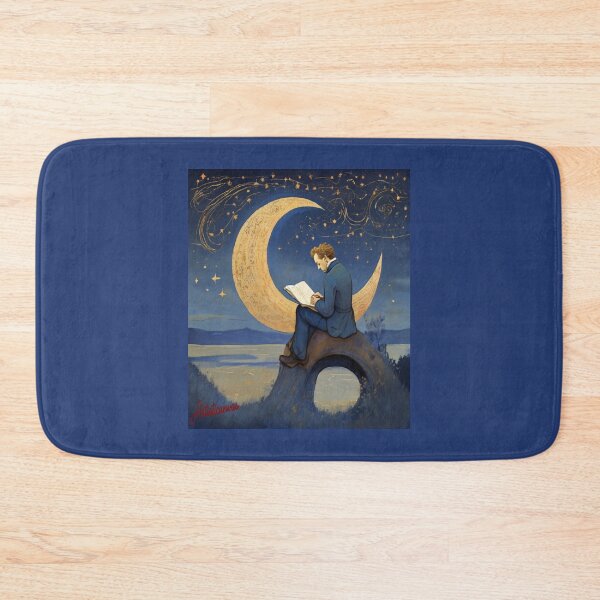 Item preview, "Leopardi's Dream: Poetic Contemplation on a Crescent Moon" designed and sold by Artisticanvas.