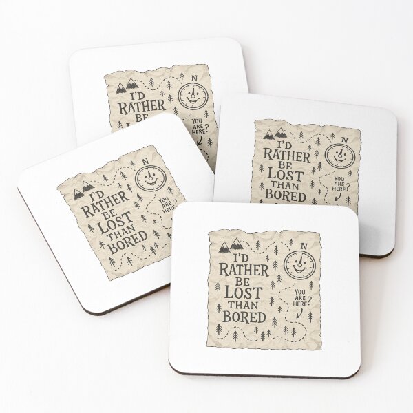 Item preview, I’d Rather Be Lost Than Bored – Spontaneous Adventure Travel Design designed and sold by Aube11.