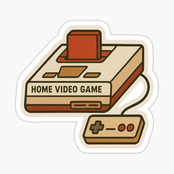 Item preview, consola de videojuegos de estilo retro designed and sold by Stic.kvers.