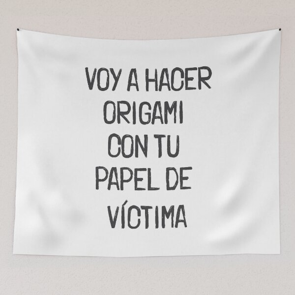 Item preview, Voy a hacer origami con tu papel de víctima designed and sold by Vector Wonders.