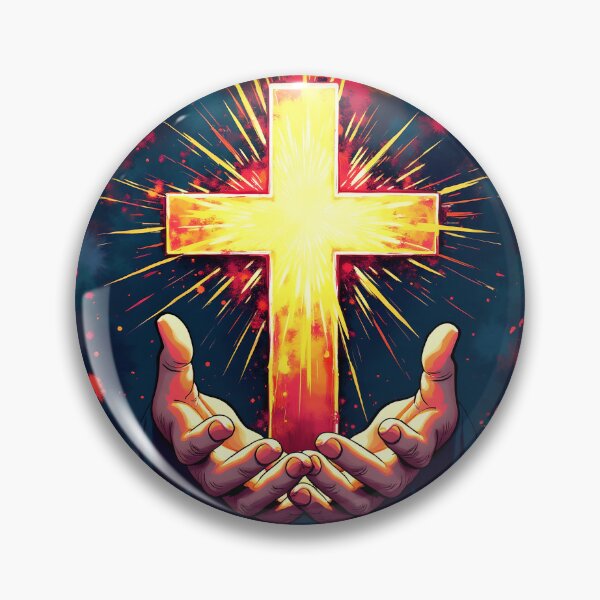 Item preview, Prayerful Light Cross designed and sold by stableImaginarium.