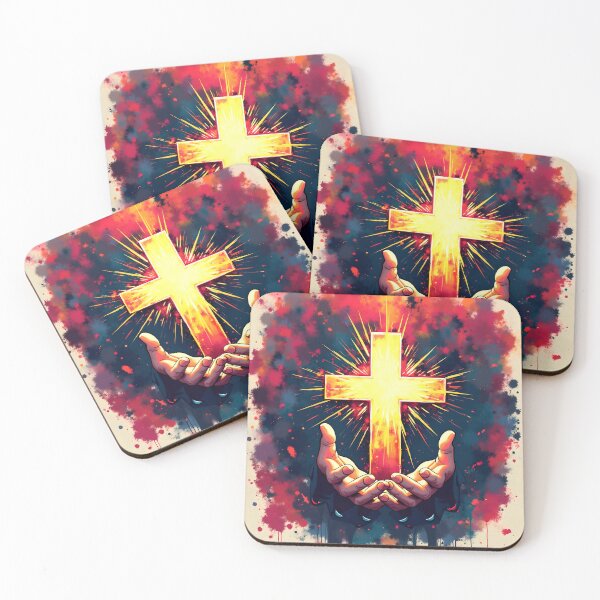 Item preview, Prayerful Light Cross designed and sold by stableImaginarium.