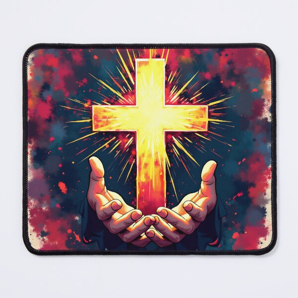 Item preview, Prayerful Light Cross designed and sold by stableImaginarium.