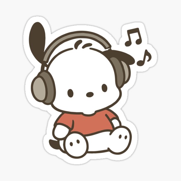 Aperçu de l'œuvre Pochacco écoute de la musique - FAN ART créée et vendue par Lizscorpio.