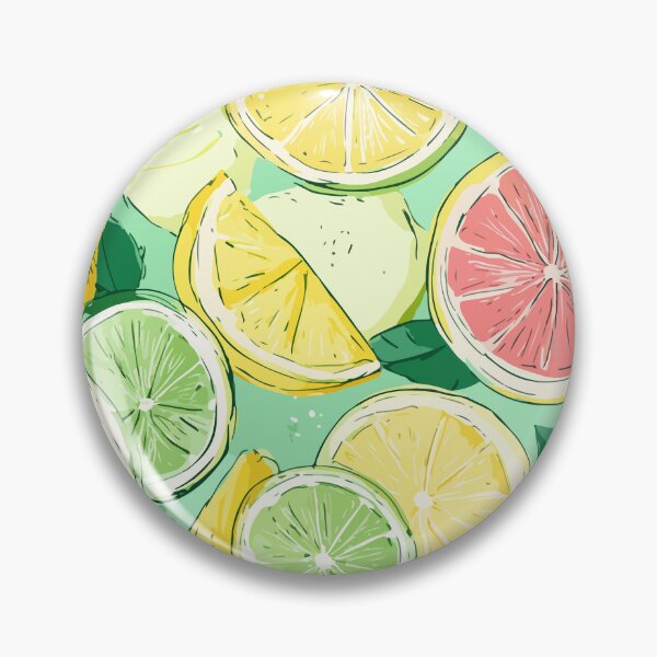 Item preview, Citrus Fruit Pattern — Lemon, Lime & Grapefruit Joy designed and sold by Moss and Moon Studio.