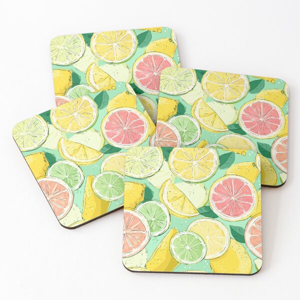 Item preview, Citrus Fruit Pattern — Lemon, Lime & Grapefruit Joy designed and sold by Moss and Moon Studio.