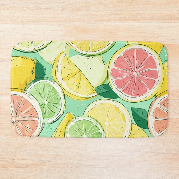Item preview, Citrus Fruit Pattern — Lemon, Lime & Grapefruit Joy designed and sold by Moss and Moon Studio.