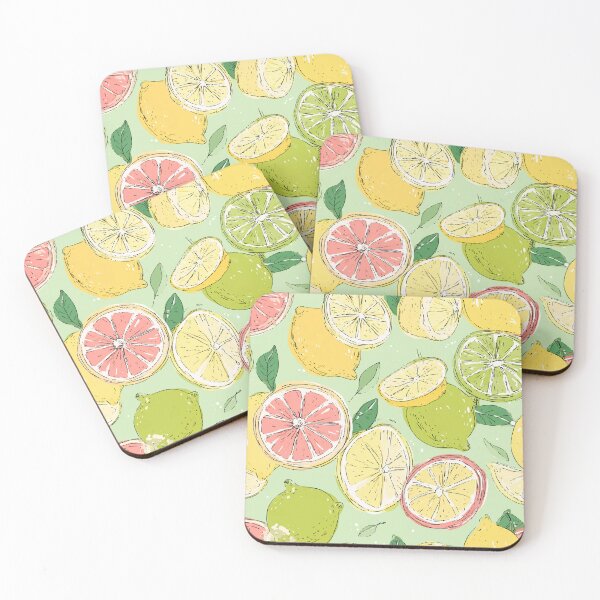 Item preview, Citrus Fruit Pattern — Lemon, Lime & Grapefruit Joy designed and sold by Moss and Moon Studio.
