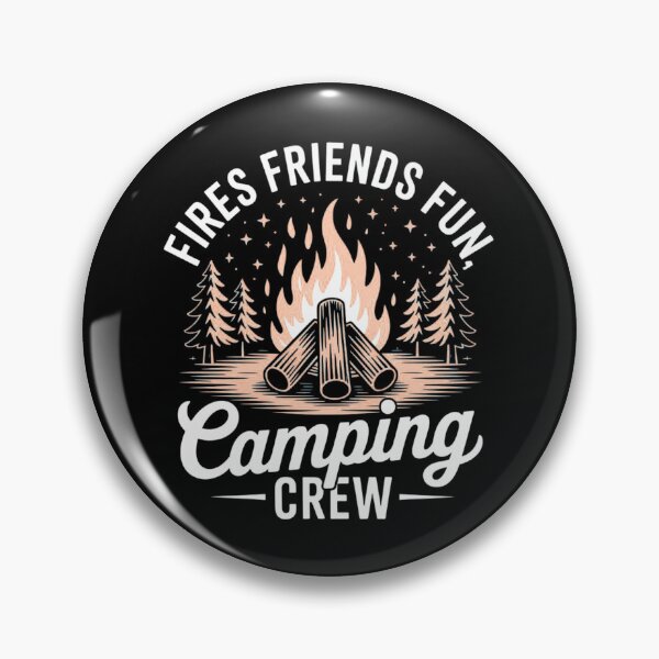 Item preview, Vintage Camping Crew Retro Campfire Friends Forest Outdoor Fires Friends Fun Camp Trip Matching Rustic Adventure designed and sold by MotivaChic.
