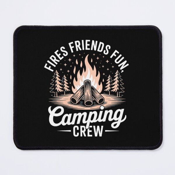Item preview, Vintage Camping Crew Retro Campfire Friends Forest Outdoor Fires Friends Fun Camp Trip Matching Rustic Adventure designed and sold by MotivaChic.
