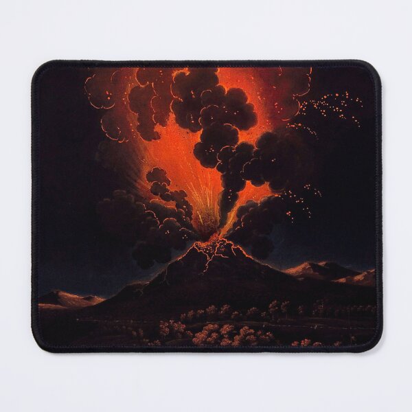 Item preview, Eruption of Mount Etna at night designed and sold by KapowStickers.