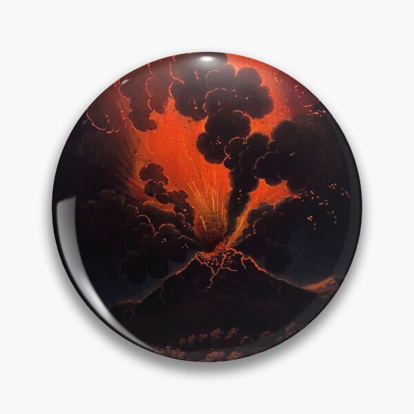 Item preview, Eruption of Mount Etna at night designed and sold by KapowStickers.