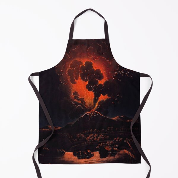 Item preview, Eruption of Mount Etna at night designed and sold by KapowStickers.