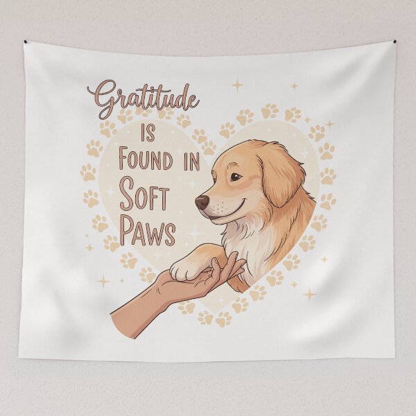 Item preview, Gratitude is Found in Soft Paws designed and sold by Amir Faysal.