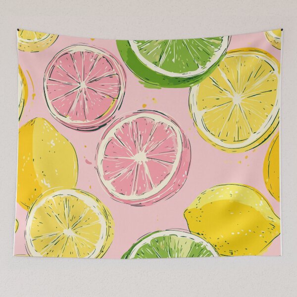 Item preview, Citrus Fruit Pattern — Lemon, Lime & Grapefruit Joy designed and sold by Moss and Moon Studio.