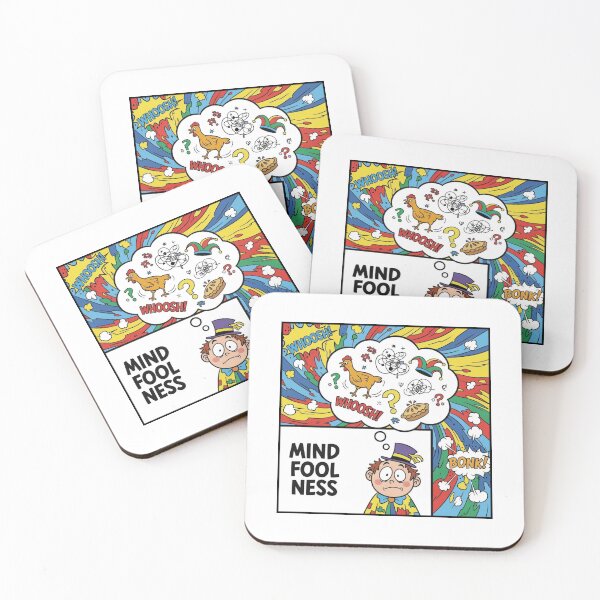 Item preview, Mind Fool Ness Delight - Colorful Confusion Cartoon Art Print designed and sold by CraftedConcepts.