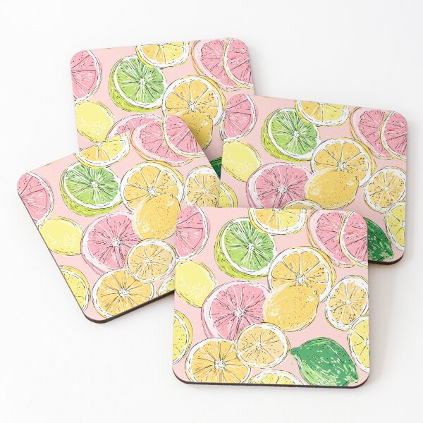 Item preview, Title: Citrus Fruit Pattern — Lemon, Lime & Grapefruit Joy designed and sold by Moss and Moon Studio.