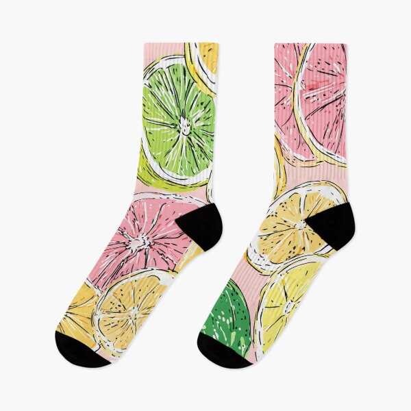 Item preview, Title: Citrus Fruit Pattern — Lemon, Lime & Grapefruit Joy designed and sold by Moss and Moon Studio.