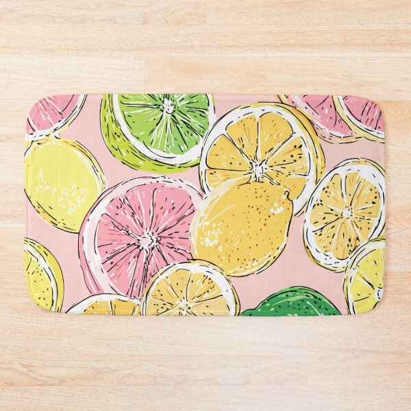 Item preview, Title: Citrus Fruit Pattern — Lemon, Lime & Grapefruit Joy designed and sold by Moss and Moon Studio.