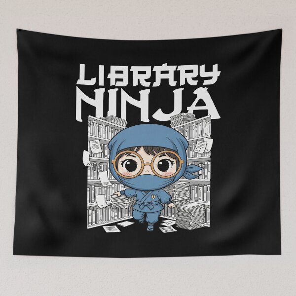 Item preview, LIBRARY NINJA - LIBRARIAN GIFT designed and sold by KEF Custom.