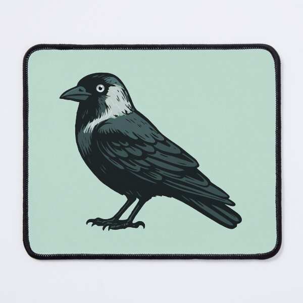 Item preview, Western jackdaw illustration designed and sold by Bwiselizzy.