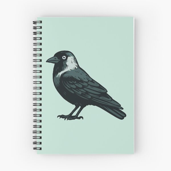 Item preview, Western jackdaw illustration designed and sold by Bwiselizzy.