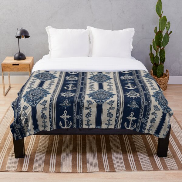 Item preview, Vintage Nautical Seamless Pattern with Anchors and Compass. designed and sold by ML-Media.