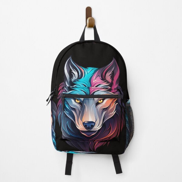 Item preview, Loyal Spirit – Vibrant Wolf Mascot designed and sold by YuriiHL.
