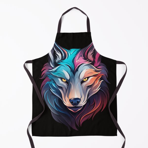 Item preview, Loyal Spirit – Vibrant Wolf Mascot designed and sold by YuriiHL.