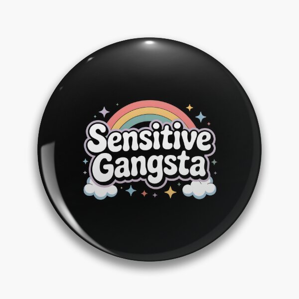 Item preview, Sensitive Gangsta - Funny Quote designed and sold by GRABAPSHOP.