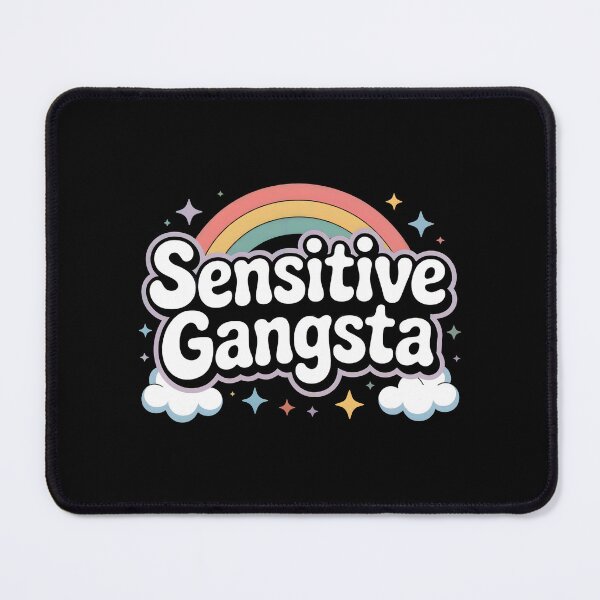 Item preview, Sensitive Gangsta - Funny Quote designed and sold by GRABAPSHOP.