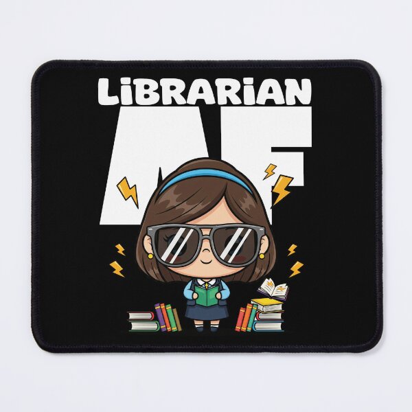 Item preview, LIBRARIAN AF - LIBRARIAN GIFT designed and sold by KEF Custom.