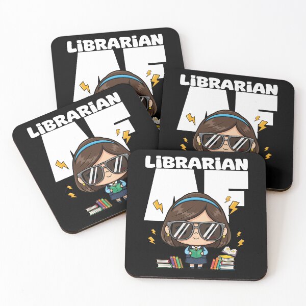 Item preview, LIBRARIAN AF - LIBRARIAN GIFT designed and sold by KEF Custom.