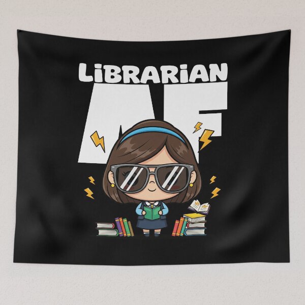 Item preview, LIBRARIAN AF - LIBRARIAN GIFT designed and sold by KEF Custom.