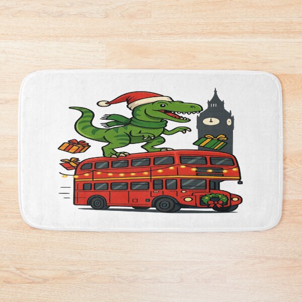 Item preview, London Rexmas: Funny Christmas Dinosaur with Christmas Lights — Merry Christmas for Dinosaur Lovers designed and sold by Globalcitytees.