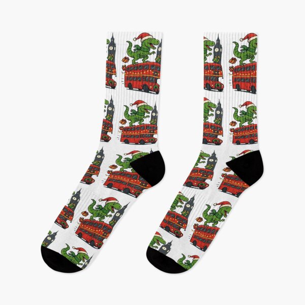 Item preview, London Rexmas: Funny Christmas Dinosaur with Christmas Lights — Merry Christmas for Dinosaur Lovers designed and sold by Globalcitytees.