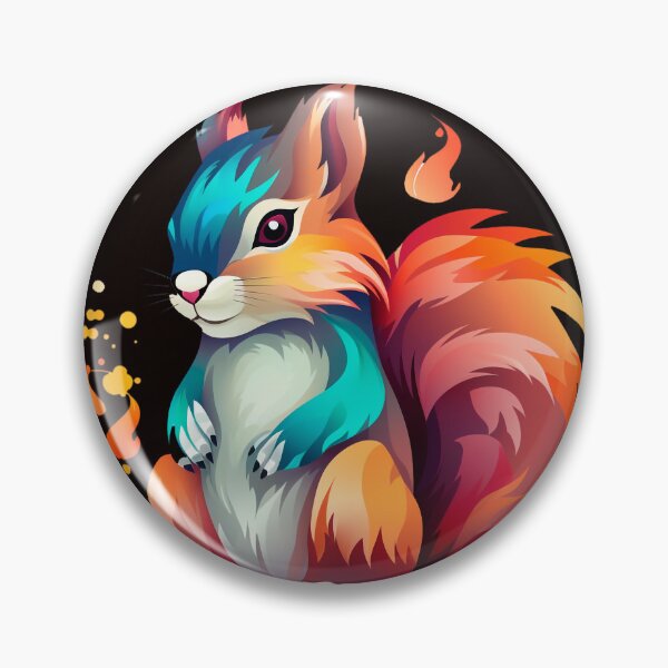 Item preview, Fiery Squirrel Spirit – Energetic & Agile Mascot designed and sold by YuriiHL.