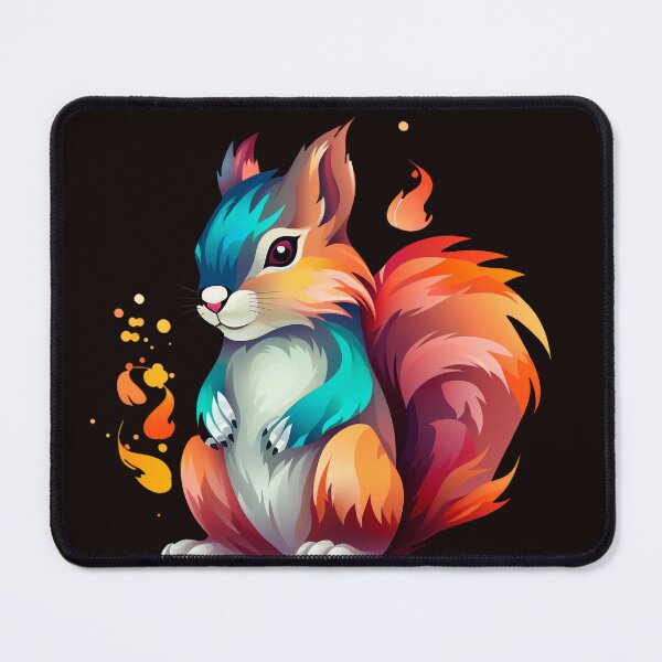 Item preview, Fiery Squirrel Spirit – Energetic & Agile Mascot designed and sold by YuriiHL.