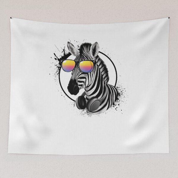 Item preview, Modern Trendy Funny Cool Zebra with Sunglasses designed and sold by SOUFIANE1991.