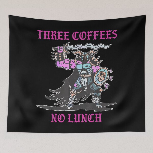 Item preview, Three Coffees No Lunch designed and sold by ThamirArtistry.